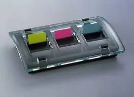 Post-it Post-It Index C2011  3 dozownik, akryl, czarny/przezroczysty, w zestawie: 3 X 50 Index Standard, czerwony, żółty, niebieski C2011-3 - Artykuły biurowe - miniaturka - grafika 2