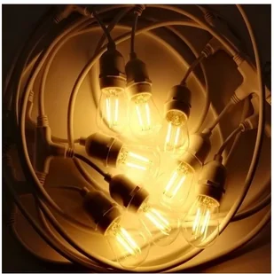 Eko-Light Girlanda EKO 7065 15m z żarówką filamentową 15x1w biały EKO7065 - Lampy ogrodowe - miniaturka - grafika 2