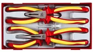Kombinerki i obcęgi - TENG TOOLS TENGTOOLS ZESTAW 4 SZCZYPIEC IZOLOWANYCH 1000V TTV440 - miniaturka - grafika 1