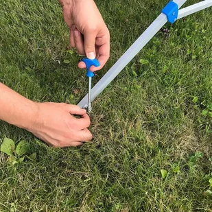 PAT Europe ProPlus Obrotowa suszarka na pranie ze stopką, szara, metalowa - Odświeżacze powietrza - miniaturka - grafika 4