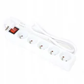 Listwy zasilające - FIESTA Listwa Zasilająca 1,5M 10A 5 Socket Type E - miniaturka - grafika 1