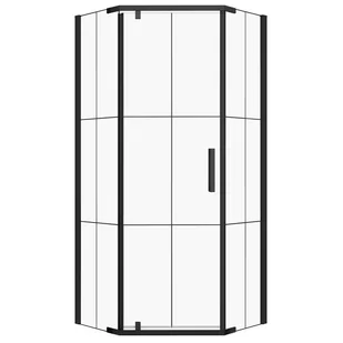 Novoterm Kabina prysznicowa pięciokątna 90x90 Metro Black METRO 90 - Kabiny prysznicowe Novoterm Kabina prysznicowa pięciokątna 90x90 Metro Black METRO 90 - Kabiny prysznicowe - miniaturka - grafika 1