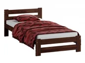 Łóżka - Magnat Meble Łóżko drewniane Kada 80x200 eko orzech - miniaturka - grafika 1