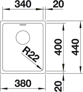 Blanco ANDANO 340-U 522955 - Zlewozmywaki - miniaturka - grafika 3