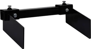 vidaXL Adapter do pługu śnieżnego montowanego do kosiarki, czarny - Akcesoria do kos i kosiarek - miniaturka - grafika 2