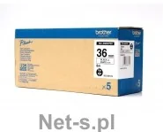 Brother HGE-261 V5 5x Taśma 36mm laminowana biała (do wydruków wysokiej rozdzielczości), czarny nadruk E671-98505_20150122105812 - Taśmy do drukarek barwiące - miniaturka - grafika 3