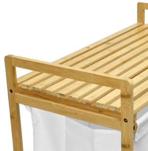 Kosz na pranie bambusowy HANOI podwójny - Kosze na bieliznę - miniaturka - grafika 6