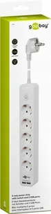 Goobay 41265 rozgałęziacz 1,5 m 5 Gniazdo(a) sieciowe Wewnątrz Biały, Listwa zasilająca - Przedłużacze i rozgałęźniki - miniaturka - grafika 3