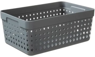 Plast Team SOUL ORGANIZER KOSZYK 23,8 X 15,8 X 10 CM SZARY DELHAN 5024-14 - Pojemniki łazienkowe - miniaturka - grafika 2