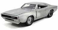 Samochody i pojazdy dla dzieci - Jada Toys Dom  Dodge Charger R/T z filmu Fast and Furious 7 2015 srebrny 1:24 - miniaturka - grafika 1
