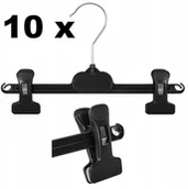 Wieszaki i stojaki - 10 x wieszak na ubrania czarny uniwersalny 26 cm - miniaturka - grafika 1
