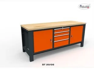 Malow Stół narzędziowy ST 20/05 "TRÓJKA" do warsztatu metalowy na klucz ST20/05 - Stoły warsztatowe Malow Stół narzędziowy ST 20/05 "TRÓJKA" do warsztatu metalowy na klucz ST20/05 - Stoły warsztatowe - miniaturka - grafika 2