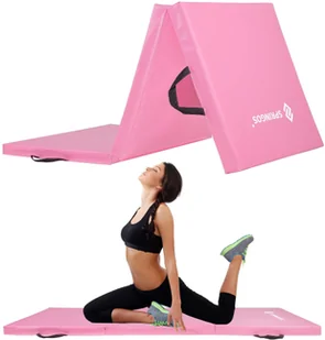 Springos Mata gimnastyczna 180 cm różowa FA0061 - Maty do ćwiczeń - miniaturka - grafika 2