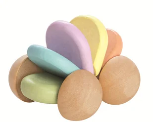 Plan Toys Pastelowy drewniany samochód - Samochody i pojazdy dla dzieci - miniaturka - grafika 2