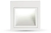 Oprawy, klosze i abażury - v-tac Oprawa schodowa LED V-TAC 3W LED Kwadrat Biała 230V VT-1143 4000K 100lm - miniaturka - grafika 1