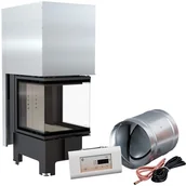 Kominki wolnostojące - Kratki.pl Marek Bal INTELIGENTNY KOMINEK NBC 500/500 LEWY PRAWY 8KW NBC/500/500/Z/MSK - miniaturka - grafika 1