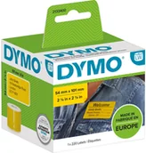 Etykiety do drukarek - Dymo 2133400 samoprzylepne etykiety Zaokrąglony prostokąt Wyjmowana Żółty 220 szt., Taśma - miniaturka - grafika 1