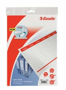 Esselte Etykiety grzbietowe samoprzylepne 36x192/60szt. do zadruku - białe 20823 - Etykiety samoprzylepne i bloki etykiet - miniaturka - grafika 3