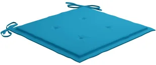 vidaXL vidaXL Poduszki na krzesła ogrodowe, 4 szt., błękitne, 50x50x4 cm - Poduszki na krzesła - miniaturka - grafika 2