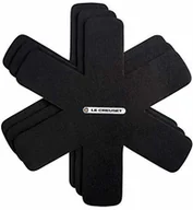 Podstawki pod garnki - Le Creuset 95003440140300 patelnia, aby chronić Fabric, 3 sztuka, 41 x 41 x 0,04 cm, czarna - miniaturka - grafika 1