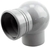 Łączniki, trójniki, kształtki - GIRPI Kolano nastawne DN 50 mm szare GIRPI - miniaturka - grafika 1