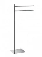 Wieszaki łazienkowe - Gedy ARTU Stojak z wieszakiem na ręczniki kwadratowy chrom 1131 - miniaturka - grafika 1