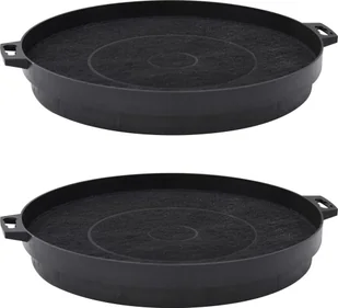 vidaXL Filtry węglowe do okapu, 2 szt., czarne vidaXL - Filtry do okapów - miniaturka - grafika 2