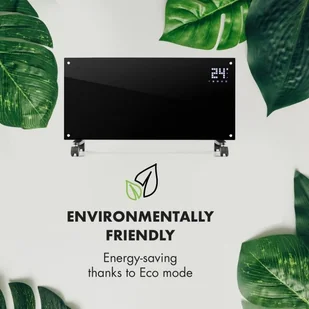 Klarstein Klarstein Bornholm Smart, grzejnik konwekcyjny, 2000 W, WiFi, wyświetlacz LED, czasomierz, IP24, czarny ACO7-BornhomS-B - Ogrzewanie przenośne - miniaturka - grafika 7