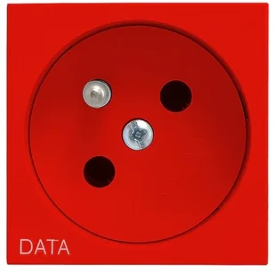 Ospel Gniazdo pojedyncze z uziemieniem DATA KIER Czerwony GK-1ZD/22 - Gniazdka elektryczne - miniaturka - grafika 3