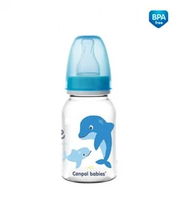 Canpol babies Canpol Butelka 120ml LOVE&SEA : Kolor - Różowy | PONAD 10 TYŚ PRODUKTÓW W ATRAKCYJNYCH CENACH | SZYBKA  59/300 - Butelki dla niemowląt - miniaturka - grafika 2