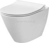 Miski WC - Cersanit City zestaw miska + deska wolnoopadająca biały S701572 - miniaturka - grafika 1
