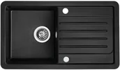 Zlewozmywaki - Kuchinox Zlewozmywak granitowy czarny LUZON SJN 711T - miniaturka - grafika 1