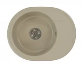 Zlewozmywaki - Brado Zlewozmywak granitowy BELLA Beż bellabe - miniaturka - grafika 1