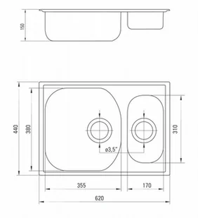 Deante Xylo ZEX 0503 - Zlewozmywaki - miniaturka - grafika 3