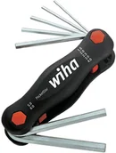 Klucze i nasadki - Wiha Zestaw kluczy imbusowych 7 szt 351PK7 wewnętrzny sześciokąt Wiha 23035 351PK7 - miniaturka - grafika 1