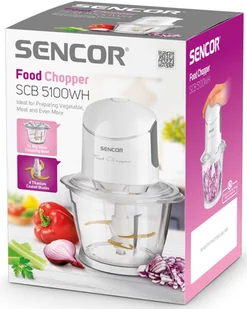 Sencor Rozdrabniacz do żywności 1l Sencor SCB 5100WH biały SCB 5100WH + 20 zł na pierwsze zakupy SCB 5100WH - Korkociągi i otwieracze - miniaturka - grafika 7