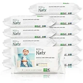 Chusteczki nawilżane - Naty by Nature Babycare ekologiczne chusteczki nawilżające 245036 - miniaturka - grafika 1