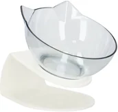 Miski dla psów - Miska dla psa z uszami i antypoślizgową podstawką biała PA0190 - miniaturka - grafika 1