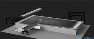 Radaway Slim Glass White odpływ liniowy 75x6cm 5L075S/5R075SGW | - Odpływy liniowe - miniaturka - grafika 5