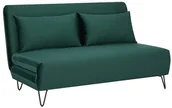 Sofy i kanapy - Signal SOFA ZENIA VELVET ZIELONY TAP.189/CZARNY ZENIAVZ - miniaturka - grafika 1