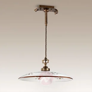 Gustowna lampa wisząca Bassano brązowa - Lampy sufitowe - miniaturka - grafika 2