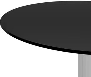 VidaXL Lumarko Stolik kawowy, czarny, 40 cm, szkło hartowane 322781 VidaXL - Ławy i stoliki kawowe - miniaturka - grafika 3