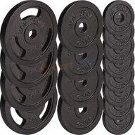 Pozostały sprzęt siłowy - Hop-Sport Zestaw obciążeń żeliwnych 40kg 12h 40kg - miniaturka - grafika 1