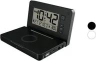 Pozostałe akcesoria kuchenne - SILVERCREST SILVERCREST Budzik cyfrowy ze stacją ładowania Qi 10 W (Czarny) 4055334256131 - miniaturka - grafika 1
