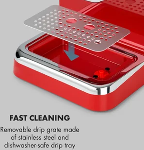 Ekspres do kawy Klarstein TK3G-Espressionata-R - Ekspresy do kawy - miniaturka - grafika 6