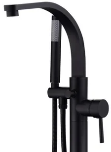 PMD Piramida Bateria wannowa wolnostojąca DECCO II, czarny mat BW-DII-CZ - Baterie wannowe i prysznicowe - miniaturka - grafika 2