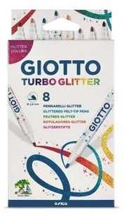 Giotto Flamastry Turbo Glitter 8 sztuk Fila - Przybory szkolne - miniaturka - grafika 4