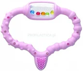 Gryzaki dla dzieci - CURAPROX CURAPROX Baby gryzak różowy 0-24 miesiące - miniaturka - grafika 1