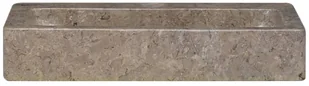 vidaXL Lumarko Umywalka, szara, 38x24x6,5 cm, marmur! 149188 - Umywalki - miniaturka - grafika 3