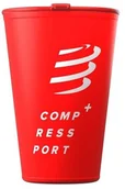 Shakery i bidony sportowe - COMPRESSPORT COMPRESSPORT kubeczek wielokrotnego użytku FAST CUP czerwony - miniaturka - grafika 1